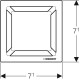 Geberit trapa dizaina nosegreste Square, 154.312.00.1 Geberit trapa dizaina nosegreste Square, 154.312.00.1