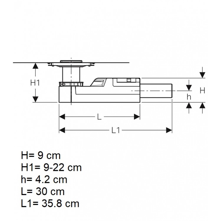 Geberit traps D50, 154.050.00.1 Geberit traps D50, 154.050.00.1