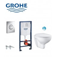 Tualetes poda komplekts Grohe WC+rāmis Solido +poga+vāks 39499000