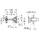 Grohe iebūvējamā izlietnes jaucējkrāna darba daļa 32635 000 Grohe iebūvējamā izlietnes jaucējkrāna darba daļa 32635 000