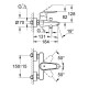 Grohe Eurodisc Cosmo Смеситель для ванны/душа, 33390 002