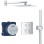 GROHE Grohtherm Cube  Iebūvējamā dušas sistēma, 34741000 (C)