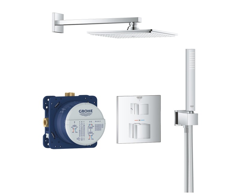 GROHE Grohtherm Cube  Iebūvējamā dušas sistēma, 34741000 (C)