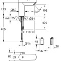 GROHE Bau Cosmopolitan E Бесконтактный cмеситель для умывальника