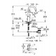 Grohe BauFlow Paaugstināts izlietnes jaucējkrāns, 23753000 Grohe BauFlow Paaugstināts izlietnes jaucējkrāns, 23753000