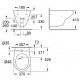 Grohe Bau Ceramic Подвесное биде, 39433000 Grohe Bau Ceramic Подвесное биде, 39433000