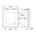 Grohe Cube Ceramic WC Soft Close Жёсткая крышка, 39488000