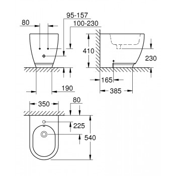 Grohe Essence Биде, 3957500H