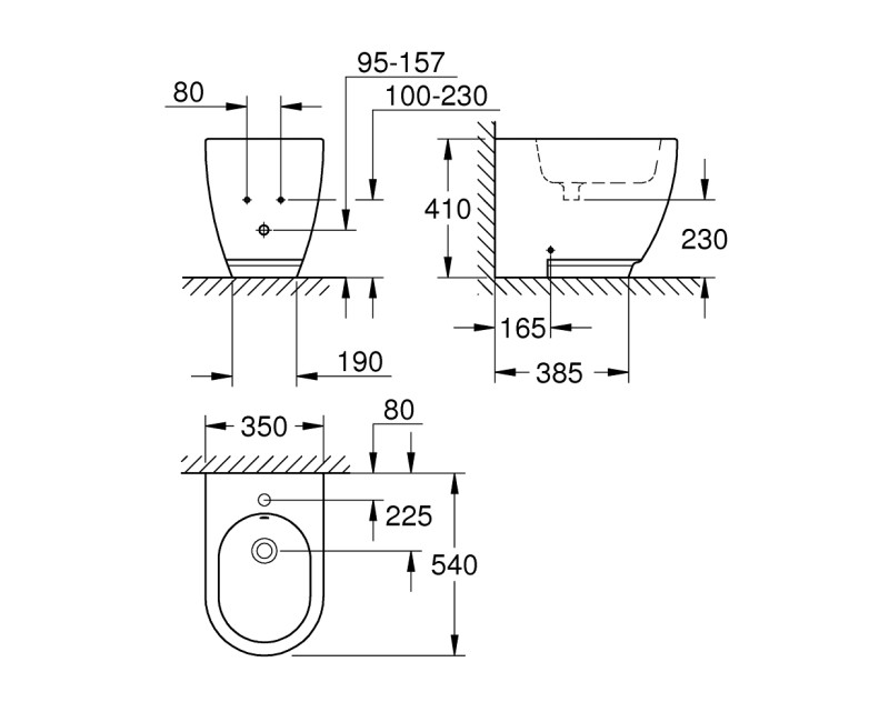 Grohe Essence Биде, 3957500H