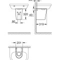Grohe Essence Полупьедестал, 39570000