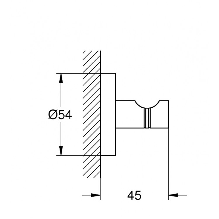 Grohe Essentials Āķis, hroms 40364001