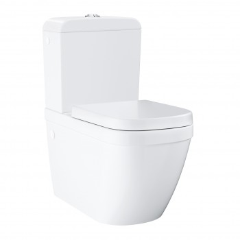 Tualetes pods Grohe  EuroCeramic Rimless ar SC vāku, 368x670 mm, universāls izvads, Triple Vortex, balts