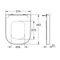 Grohe Euro Ceramic WC Жёсткая крышка, 39331001