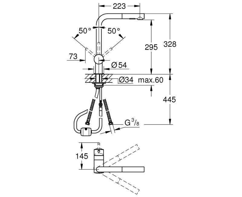GROHE Minta Смеситель для мойки 30274000