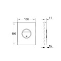Grohe Nova Cosmo Смывная клавиша,  для двойного смыва, 387650P00