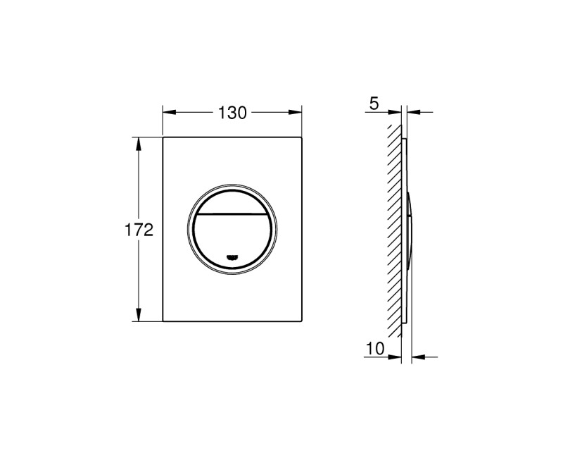 Grohe Nova Cosmo S Смывная клавиша,  для двойного смыва, 37601DC