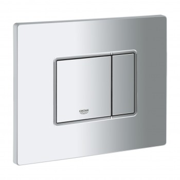 Кнопка для монтажной рамы Grohe Skate Cosmo duo, 156x197 мм, горизонтальная/вертикальная, матовый хром
