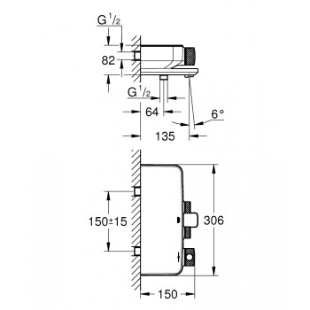 Vannas / Dušas maisītājs Grohe Grohtherm SmartControl, hromēts 34718000