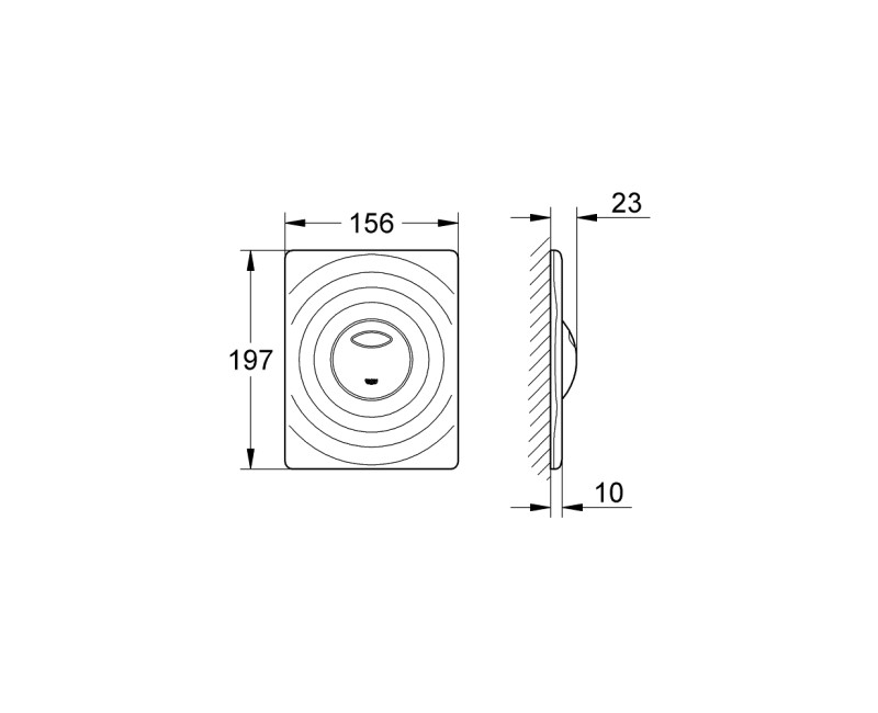 Grohe Surf Смывная клавиша,  для двойного смыва, 38861000