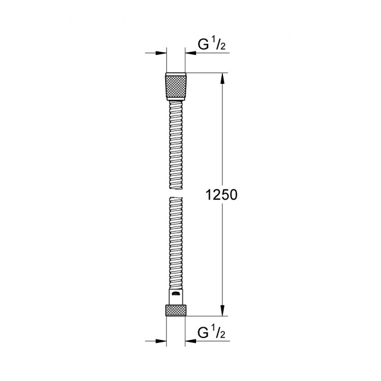 Grohe Rolaflex Longlife Dušas šļūtene 1.25m, 28142000 Grohe Rolaflex Longlife Dušas šļūtene 1.25m, 28142000