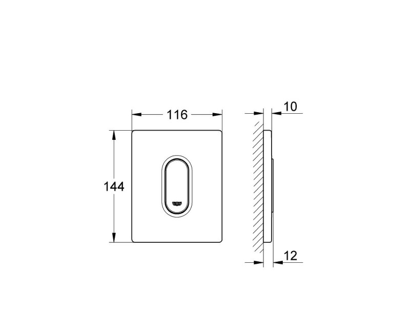 Grohe Arena Cosmopolitan Pisuāra poga, 38857SH0