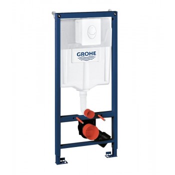 Tualetes poda komplekts Grohe taustiņš Skate Air balts 38505SH0, stiprinājumi, 500x230 mm, h=1130 mm