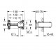 Grohe iebūvējamā izlietnes jaucējkrāna darba daļa 23571000 Grohe iebūvējamā izlietnes jaucējkrāna darba daļa 23571000