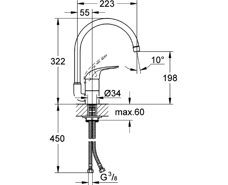 GROHE Смеситель для мойки 32752000