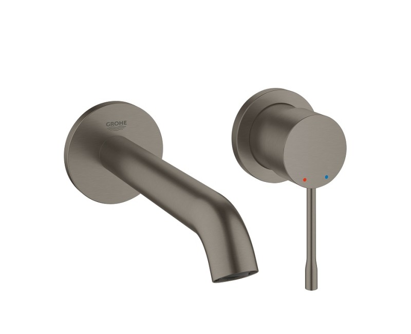 Vannas istabas izlietnes maisītājs Grohe Essence M-Size iebūvējams 2 izvadi, brushed dark graphite   19408AL1