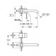 Grohe Essence Iebūvējamais izlietnes j-krāns, 19408DL1 Grohe Essence Iebūvējamais izlietnes j-krāns, 19408DL1