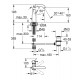 Grohe Essence M Izlietnes jaucējkrāns, 23462001 Grohe Essence M Izlietnes jaucējkrāns, 23462001