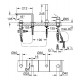Grohe LINEARE 4-daļīgs vannas jaucējkrāns 19577001 Grohe LINEARE 4-daļīgs vannas jaucējkrāns 19577001