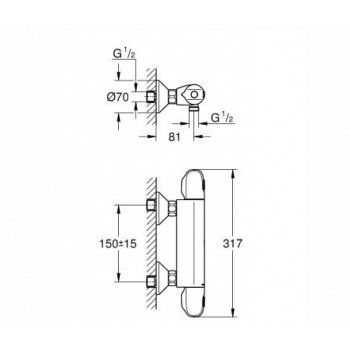 Grohe GROHTHERM 1000 New Термостат для душа, 34143003