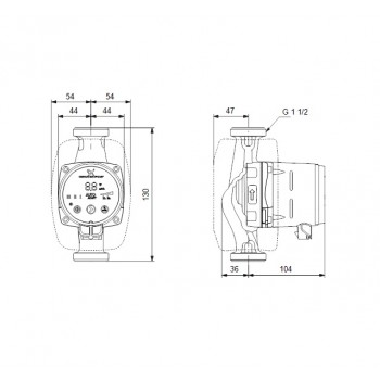 Grundfos Cirkulācijas sūknis Alpha 2 25-40 130, 99411143