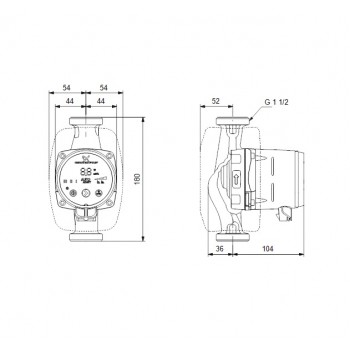 Grundfos Cirkulācijas sūknis Alpha 2 25-40 180, 99411165