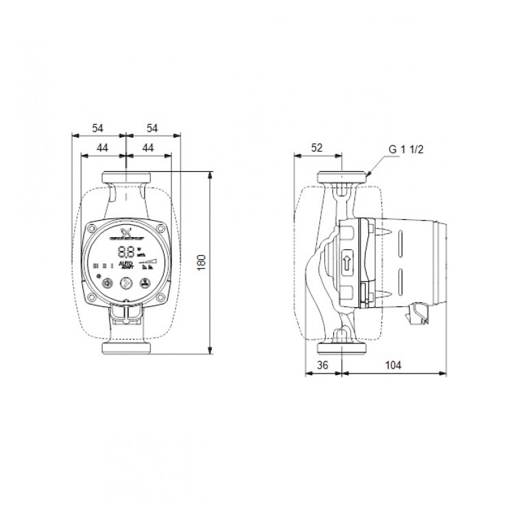 Grundfos Циркуляционный насос Alpha 2 25-40 180, 99411165 Grundfos Циркуляционный насос Alpha 2 25-40 180, 99411165