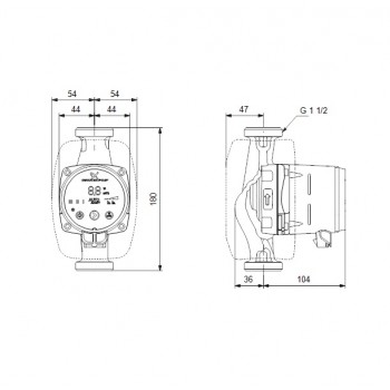 Grundfos Cirkulācijas sūknis Alpha 2 25-50 180, 99411173