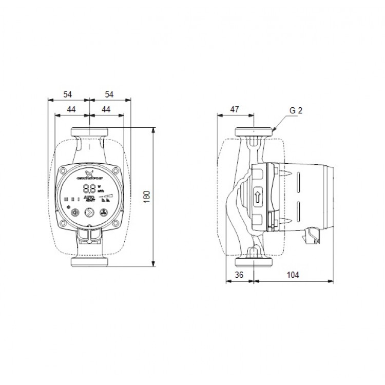 Grundfos Cirkulācijas sūknis Alpha 2 32-80 180, 99411263