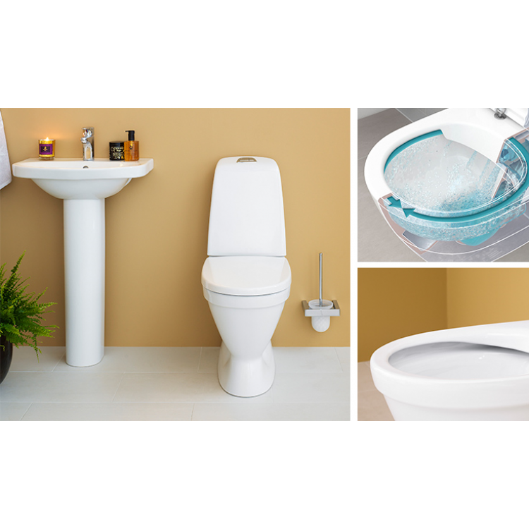 Gustavsberg Nautic 1510 CeramicPlus WC ar soft Close vāku GB1115102R1331 Gustavsberg Nautic 1510 CeramicPlus WC ar soft Close vāku GB1115102R1331