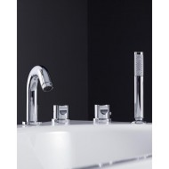 Gustavsberg Scandic 4-daļīgs vannas termostata jaucējkrāns