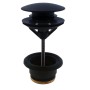 HERZ BLACK Слив для умывальника ClickClack 1 1/4, UH16009B