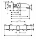 Hansgrohe Ecostat 1001 CL Vannas/dušas termostats, hroms 1320100