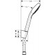 Hansgrohe Croma Select S Vario Porter dušas komplekts, 26411400 Hansgrohe Croma Select S Vario Porter dušas komplekts, 26411400