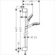 Hansgrohe Crometta Vario 2jet dušas komplekts, 26553400 Hansgrohe Crometta Vario 2jet dušas komplekts, 26553400