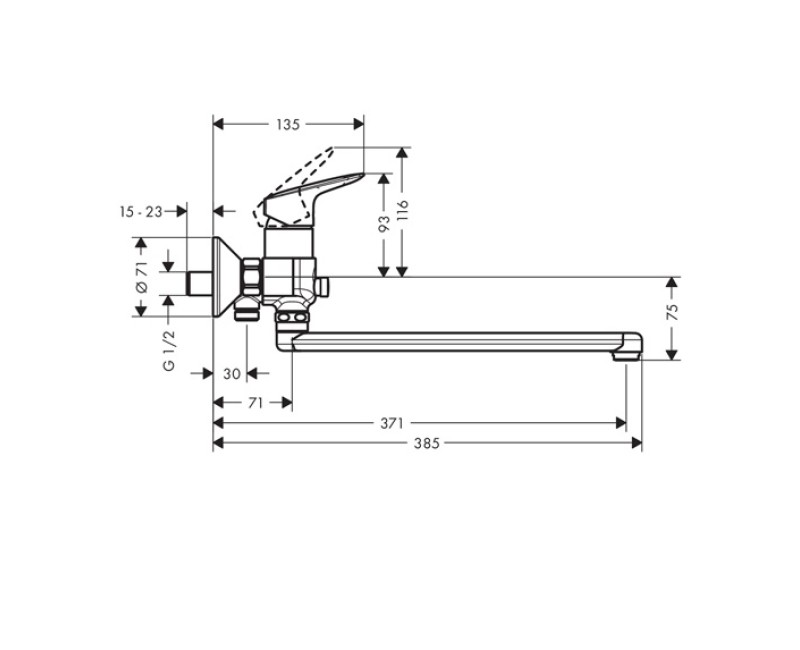 Hansgrohe Logis Смеситель для ванны/душа, 71402000