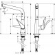 Hansgrohe Metris Select Virtuves jaucējkrāns 320, 14883000 Hansgrohe Metris Select Virtuves jaucējkrāns 320, 14883000