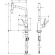 Hansgrohe Metris Select Virtuves jaucējkrāns 320, 14884000 Hansgrohe Metris Select Virtuves jaucējkrāns 320, 14884000