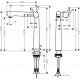 Hansgrohe Talis S 250 Izlietnes jaucējkrāns, 72115000 Hansgrohe Talis S 250 Izlietnes jaucējkrāns, 72115000
