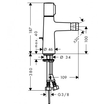 Hansgrohe Talis Select S Bidē jaucējkrāns, 72202000