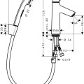 Hansgrohe Talis Select S Bidetta jaucējkrāns, 72291000